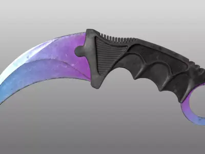 Karambit Knife Free low-poly 3D model purchase