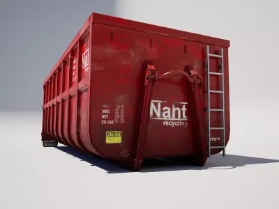 Construction Waste Container 3D model
