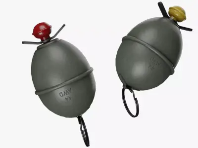 WW2 M39 German Grenade Free 3D model