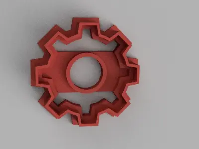 SET 5 COOKIE CUTTER 3D print model train gear 3D print model