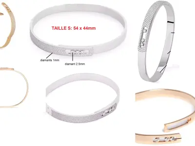 Messi K Bracelet  3D model