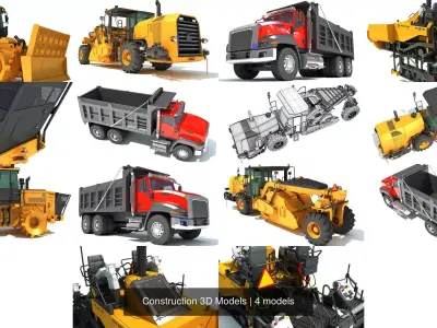 Construction 3D Models 3D Model Pack