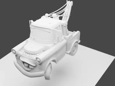 Stylized Tow Truck-Mater Inspired 3D Printable Model 3D print model