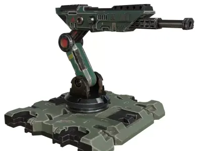 MACHINE GUN 3D model 17