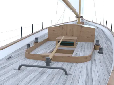 Sailing Yacht 3D model by e1413 from CGTrader (Textured)