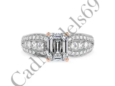 Engagement Ring43 3DM Model with 28 IMAGES and 7 VIDEOS 3D print model