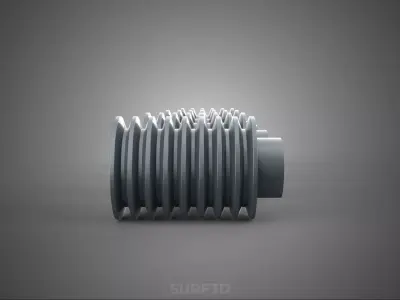 COLLECTION STANDARD PULLEY SHEAVE WHEEL DRIVE MULTI GROOVE TRACK 3D model