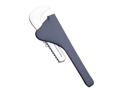 Wrench  cartoon icon 3D model