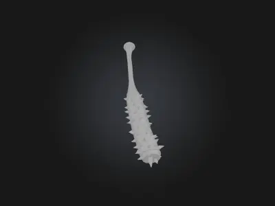Spiked Baseball Bat Low-poly 3D model purchase