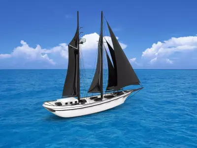Sailing boat 3D print model