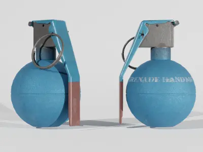 M67 Training Grenade 3D model