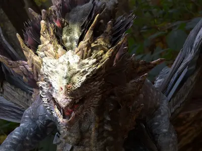 Forrest Dragon shaman 3D model