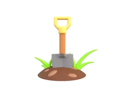 Shovel 3D model get