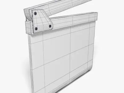 Clapperboard 3D model Low-poly 3D model