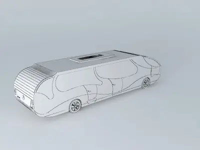 super bus Free 3D model