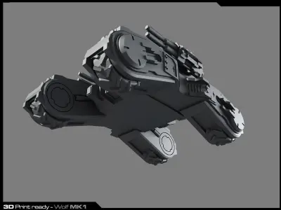 MK1-Tank 3D Print futuristic tank 3D print model purchase