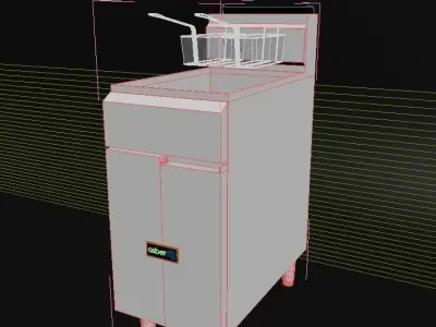 Fryer ASBER - Freidora Industrial 3D model