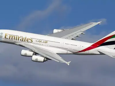 Airbus A380 3D model 2