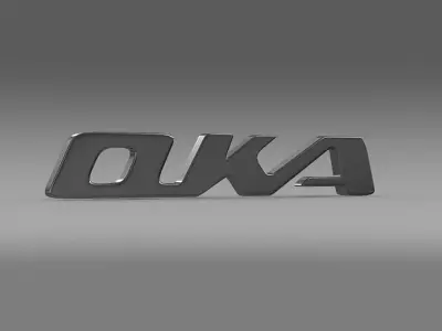 oka logo 3D model by Sergey