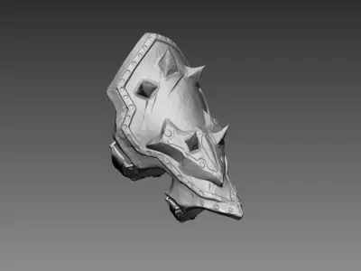 Zbrush Armor Piece 3D model