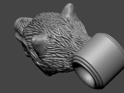 Wolf Head Free 3D print model