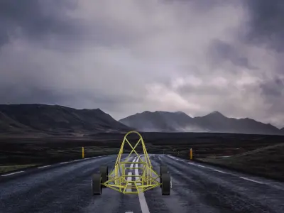 car frame 3D model
