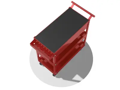 Tool trolley cabinet on wheels 3D model