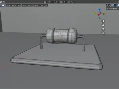 Resistor capacitor 3D print model