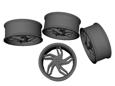 Wheels Car Rims 3D model