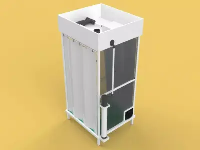 DISINFECTION CHAMBER CORONA COVID-19 SANITIZATION  TUNNEL  3D model