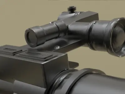 RPG Rocket Launcher 3D model