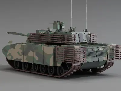 VT5 light tank armored tank ZTQ15 weight main battle tank 3D model