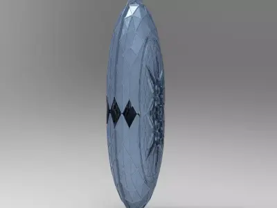 Cyberpunk Gangster elite dome shard tower ruin 1 3D model