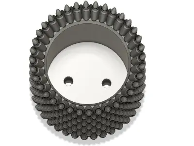 Ammo Belt Flower Pot Free 3D print model