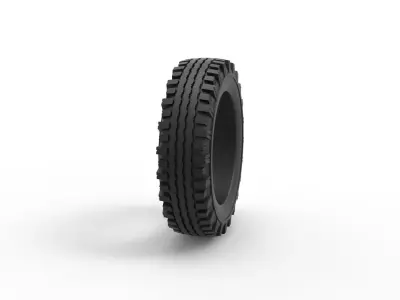 Military tire 12 Scale 1 to 25 3D print model