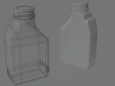 Motor Oil 1L Low-poly 3D model