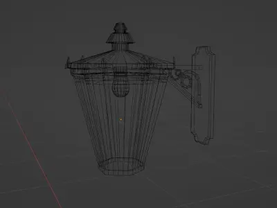 Wall Lamp Free low-poly 3D model