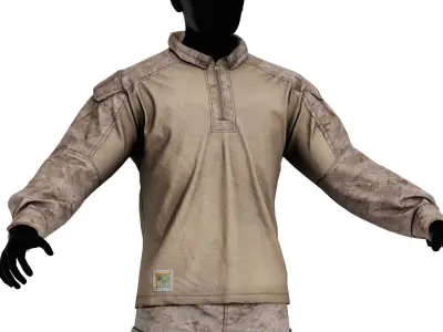 USMC FROG COMBAT UNIFORM Low-poly 3D model