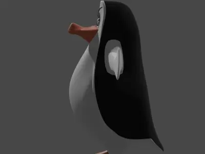 penguin cartoon Free 3D model