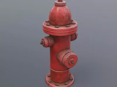 Fire Hydrant Free low-poly 3D model purchase