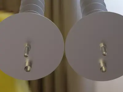 WIFI Antennas 2412MHz and 2472MHz Lunokhod Free low-poly 3D model