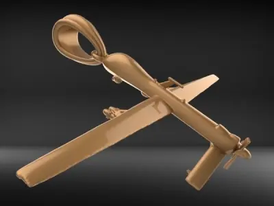 Unmanned Aerial Vehicle UAV Drone Pendant Necklace Jewelry 3D print model