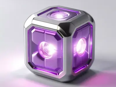 SciFi Energy Core Cube 3D model get