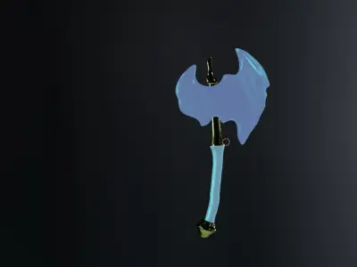 ICE AXE BLENDER Low-poly 3D model