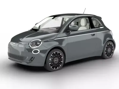 Fiat 500 2021 la Prima 3d model 3D model
