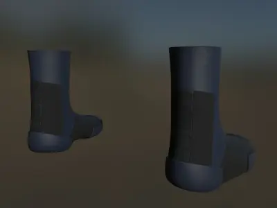 Shoe Sci-fi low-poly Low-poly 3D model
