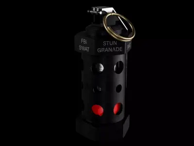 Stun Granade FBI 3D model