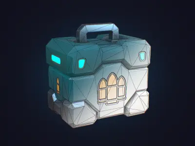 Stylized Ammo Box - Low Poly Game Ready Prop Low-poly 3D model