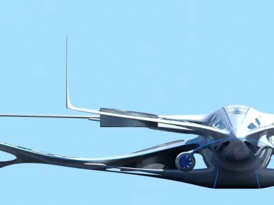 Future Airliner 3D 3D model