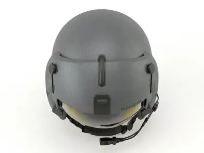 Jet Pilot Helmet 3D model